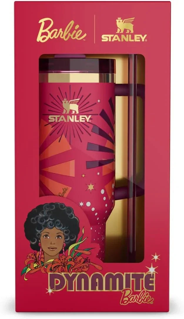 Stanley x Barbie™ ’80s Dynamite Quencher – 40 Oz Power-Pink Hydration with Vintage Vibes - Jaiman Toys