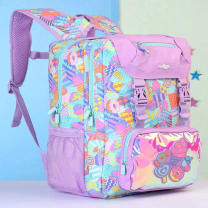 Smiggle School Bags Away Foldover Backpack – Lilac | Fun & Functional for Kids 3Y+ - Jaiman Toys