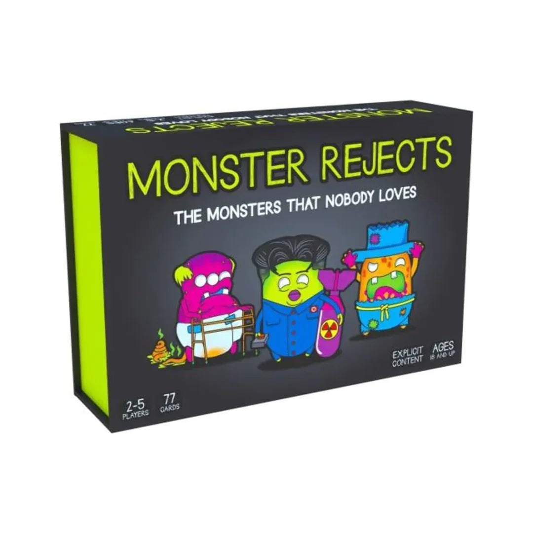 Monster Rejects - The Monsters that Nobody Loves! Card Game (2-5 Players) Age 18+ - Jaiman Toys