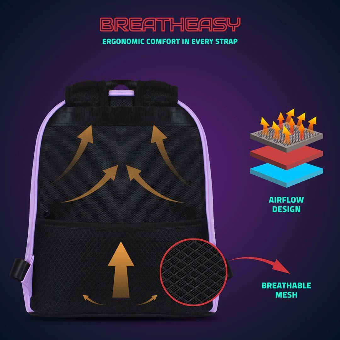 Hookaba Bold Bling Bag – LED Light-Up Fashion Backpack | Hard Shell | Waterproof | Statement Style - Purple - Jaiman Toys