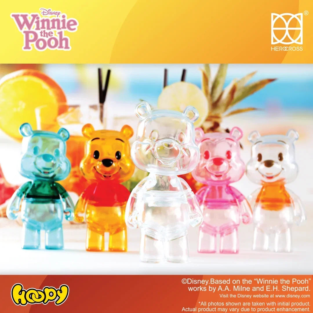 Disney! Winnie the Pooh - Transparent Bear Shaped Hoopy- Herocross ToyCFS#001 SE 6 inch - Jaiman Toys