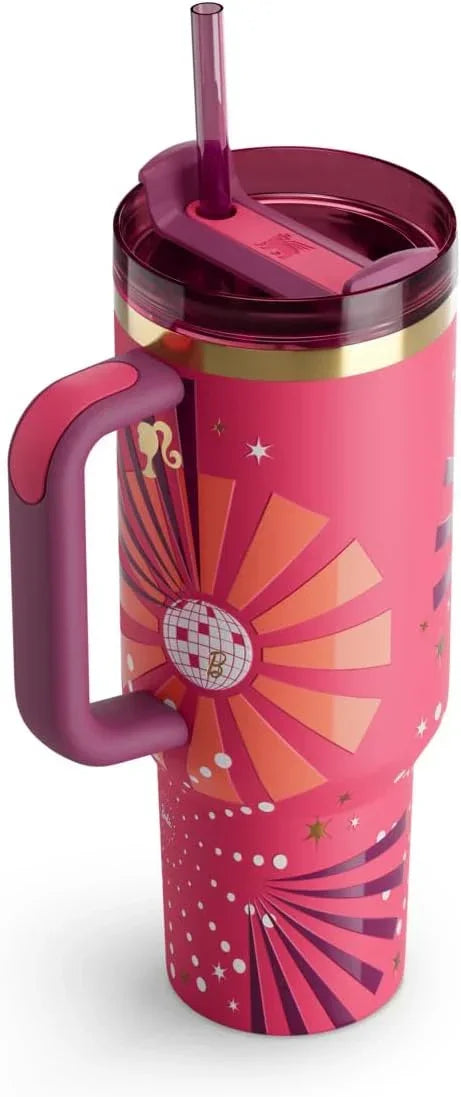 Stanley x Barbie™ ’80s Dynamite Quencher – 40 Oz Power-Pink Hydration with Vintage Vibes - Jaiman Toys