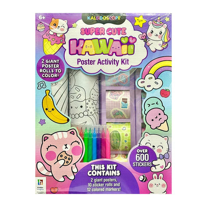 Kaleidoscope Super Cute Kawaii Poster Activity Kit - All Age Group - Jaiman Toys