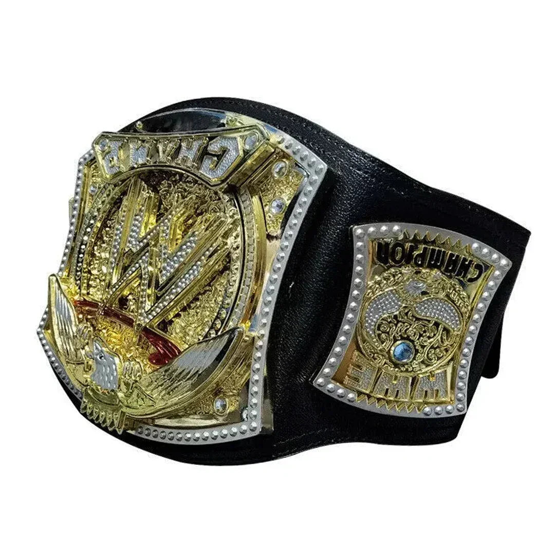 WWE World Championship Wrestler Champion GoldBelt Spinning Belt (Adjustable Upto 32 inches ) - Jaiman Toys