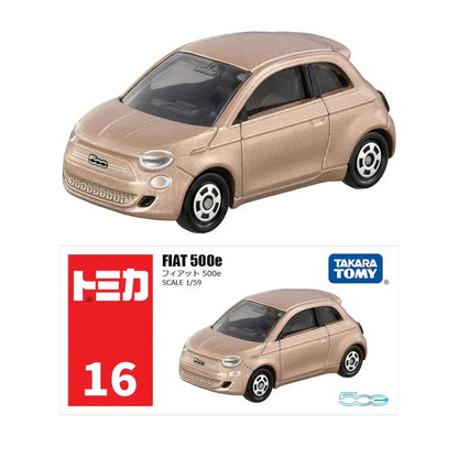 Takara Tomy Tomica 16 FIAT 500e Metal Diecast Model - Jaiman Toys