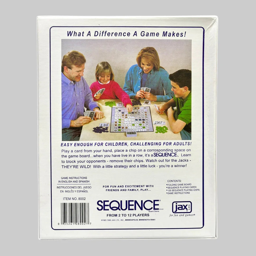 Sequence Board Game – Original Classic Strategy Game for 2 to 12 Players - Jaiman Toys