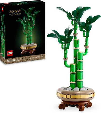 LEGO 10344 Botanicals Lucky Bamboo Artificial Plant Set (325 Pieces) - Jaiman Toys