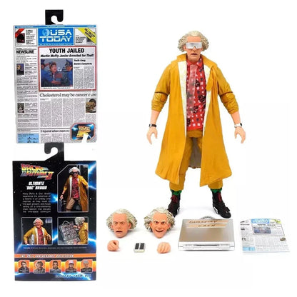 NECA Back to The Future Part 2 - 7" Scale Action Figure - Ultimate Doc Brown (2015) - Jaiman Toys