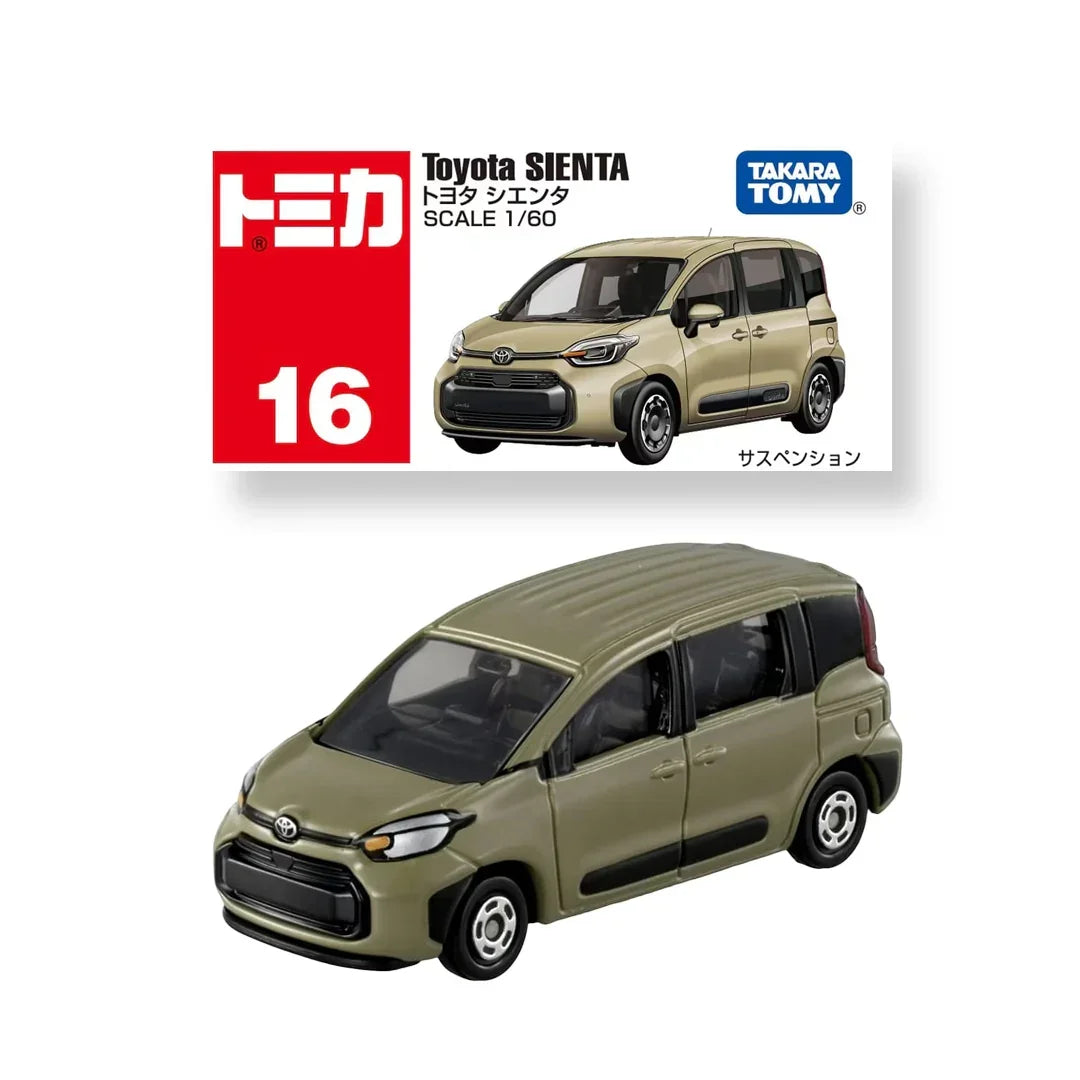 Tomy Tomica No.16 Toyota Sienta - TAKARA TOMY -Diecast Scale Model Car1/60 - Jaiman Toys