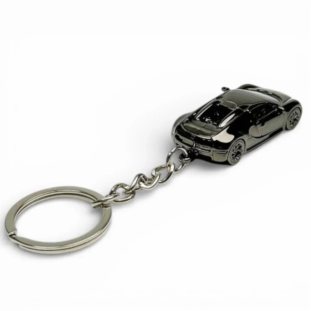 Seeker 1:87 Bugatti Veyron Super Sport Diecast Car Keychain – Metal Miniature Collectible Key Ring