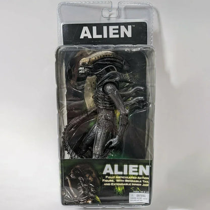 Alien movie collectible action figure in original packaging, bendable tail, sci-fi toy