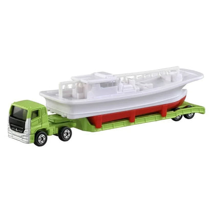 Takara Tomy Tomica 150 MITSUBISHI FUSO SUPER GREAT FISHING BOAT TRANSPORTER - Jaiman Toys