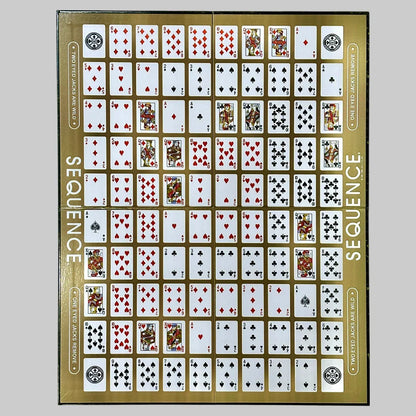 Sequence Board Game – Original Classic Strategy Game for 2 to 12 Players - Jaiman Toys