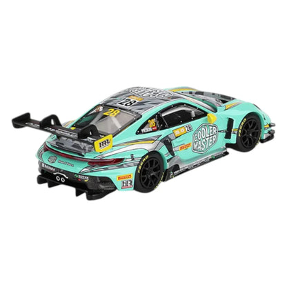 Mini GT #804: Porsche 911 GT3 R #28 HubAuto Racing 2023 FIA GT World Cup 70th Macau Grand Prix 1:64 - Jaiman Toys