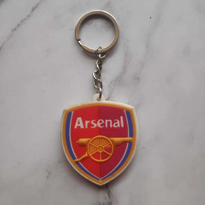 Arsenal F.C. Logo Rubber Keychain – Football Club Keyring for Fans