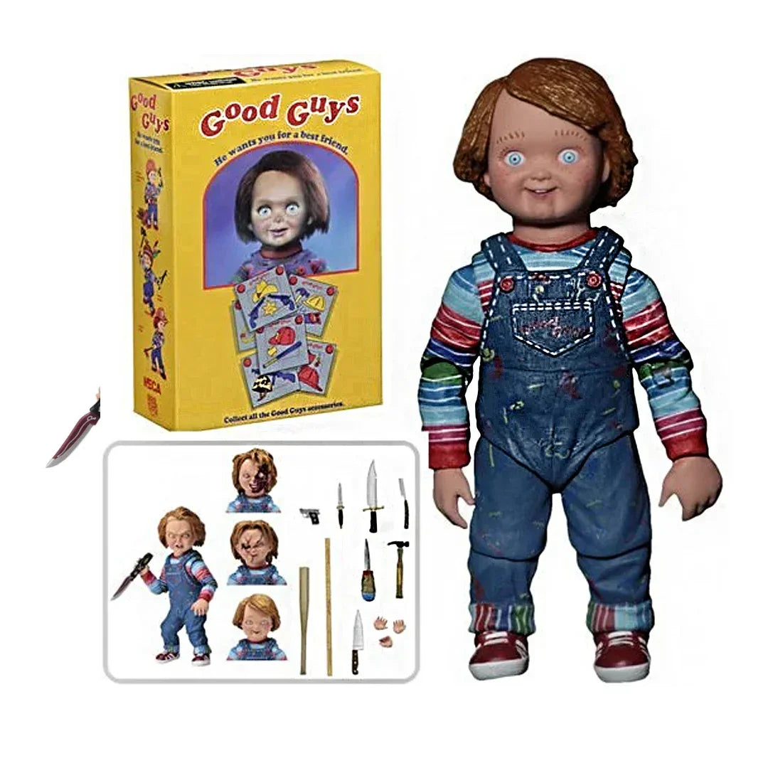NECA 4" Ultimate Good Guys! Chucky - Action Figure PVC Collectible Toy Age 17+ - Jaiman Toys