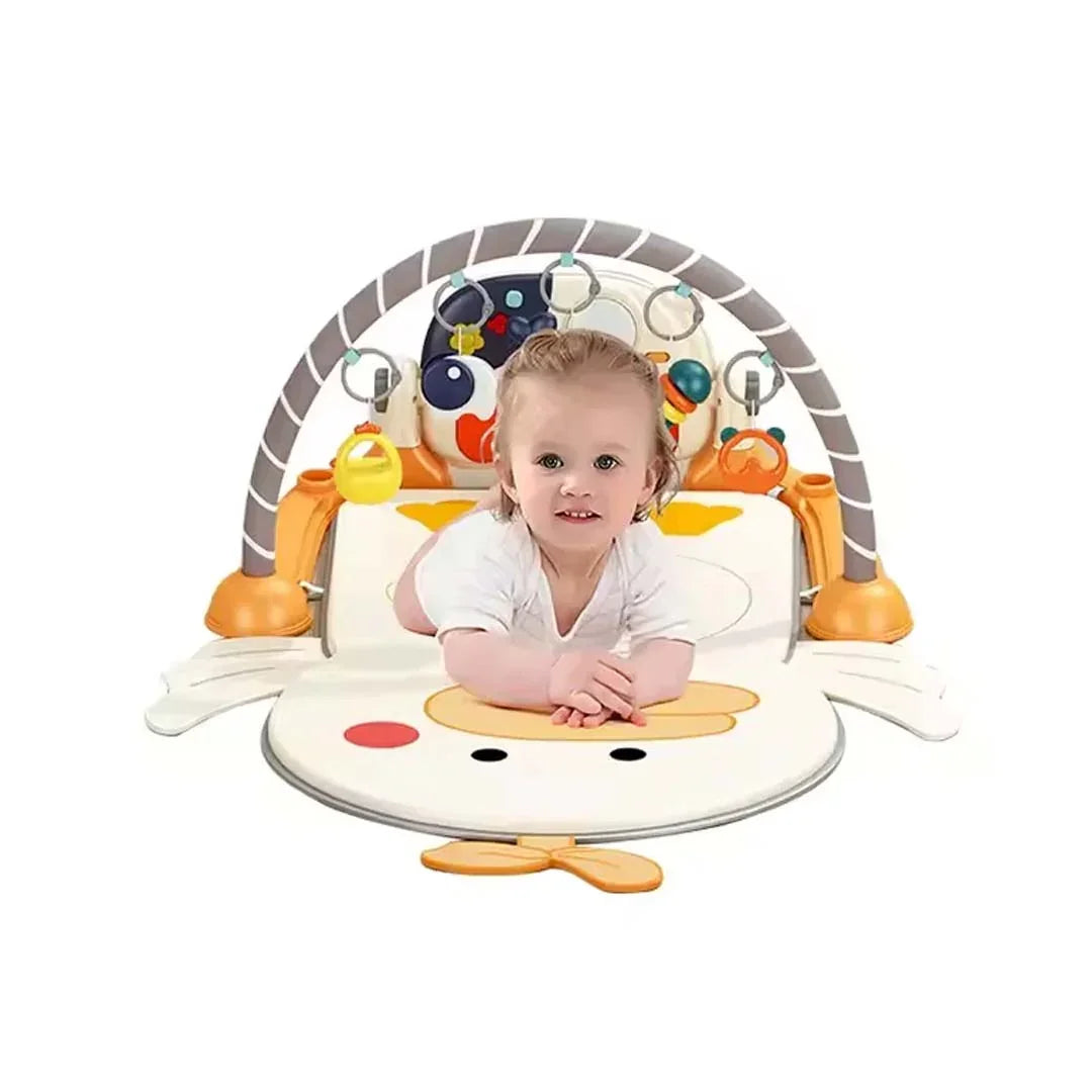 Baby Fitness Blanket – Infant Multi-Function Play Gym Mat with Hanging Toys & Music | Newborn Activity Mat (0+ Months) - Jaiman Toys