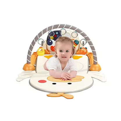 Baby Fitness Blanket – Infant Multi-Function Play Gym Mat with Hanging Toys & Music | Newborn Activity Mat (0+ Months) - Jaiman Toys