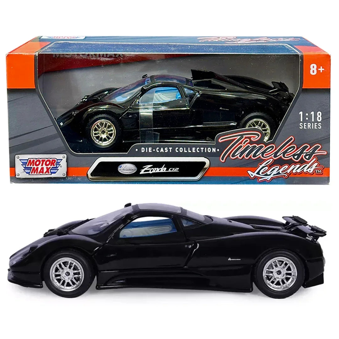 Pagani Zonda C12 Black 1:18 Diecast Car Model - Jaiman Toys