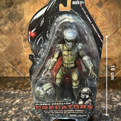 Classic Predator 18 cm action figure, articulated, in original blister packaging, for collectors