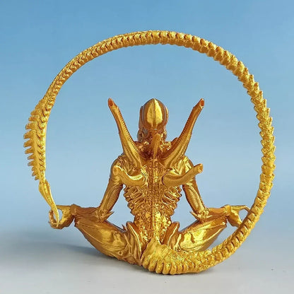 Gold Romulus Yoga Model Alien Action Figure - Jaiman Toys