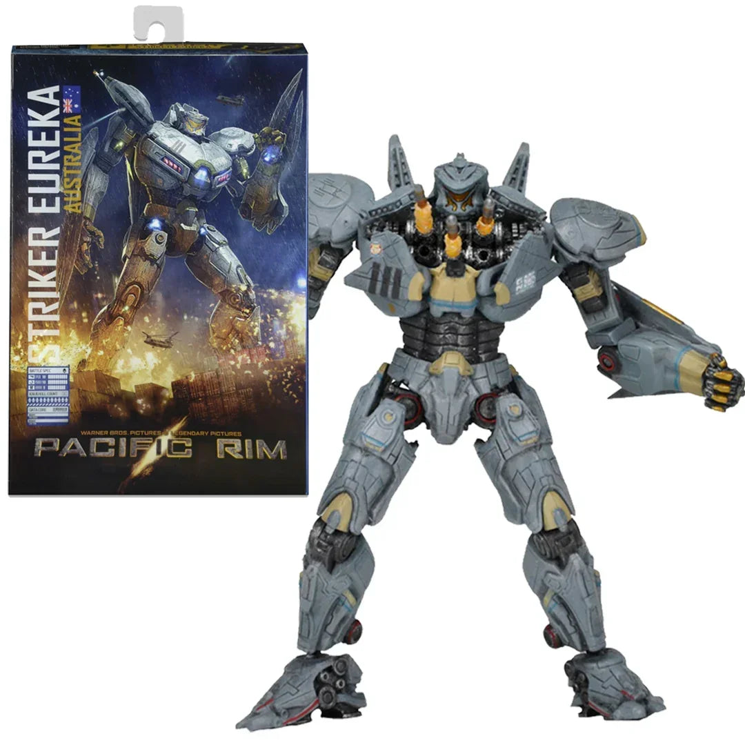 Pacific Rim Striker Eureka action figure robot toy with box, collectible movie merchandise.