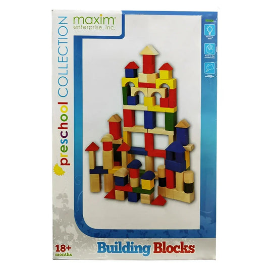 Building Blocks Preschool Collection from Maxim Age 18 months + (100 pcs) - Jaiman Toys