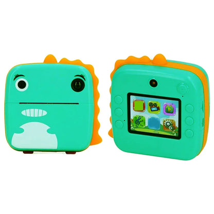 Instant Print Camera for Kids Digital Camera for Kids with Print Paper Photo Printer Camera for Kids 50M Pixel 2.4"inch Screen MP3 Player Video Recording (Dinosaur) - Jaiman Toys