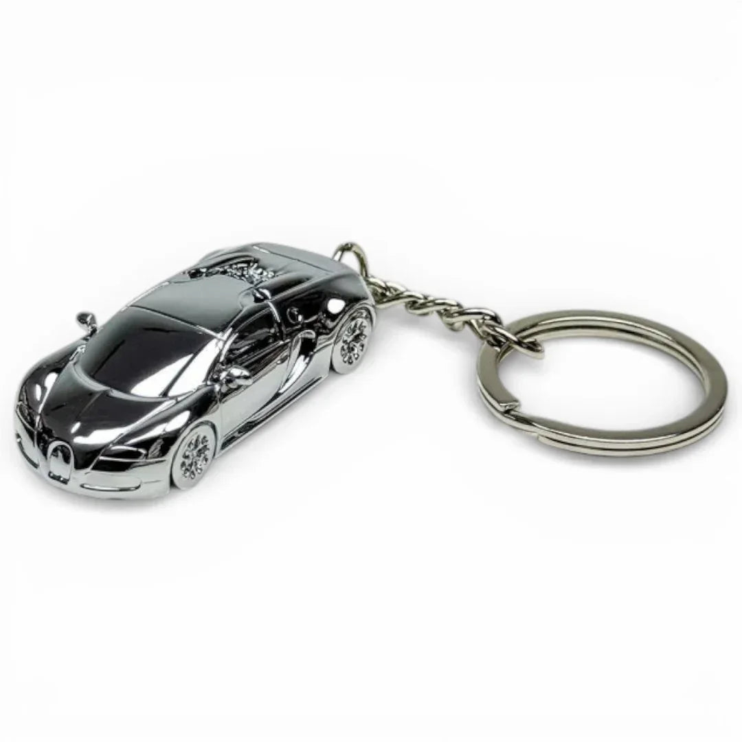 Seeker 1:87 Bugatti Veyron Super Sport Diecast Car Keychain – Metal Miniature Collectible Key Ring