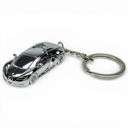 Seeker 1:87 Bugatti Veyron Super Sport Diecast Car Keychain – Metal Miniature Collectible Key Ring