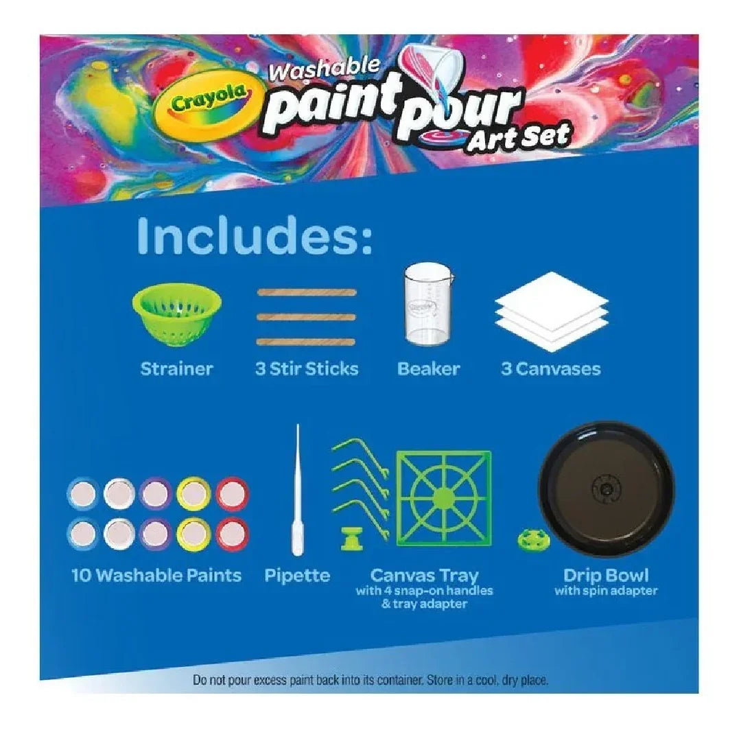 Crayola Washable Paint Pour Art Set for Kids above 8+ Years - Jaiman Toys