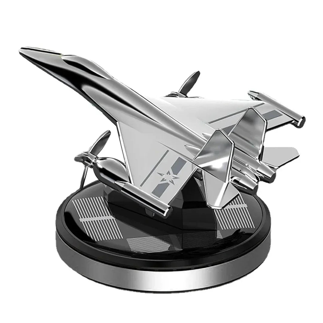 Car Air Freshener Fighter Aeroplane Perfume Solar Power Plane Diffuser Aluminum Airplane Fragrance Aircraft Dashboard Perfume with Refills - Jaiman Toys