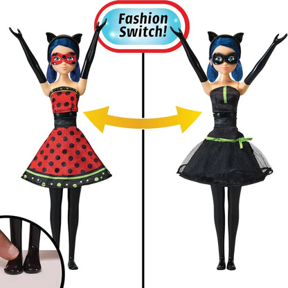 Miraculous Hero Switch Ladybug 10.5" Fashion Doll by Playmates Toys - Jaiman Toys