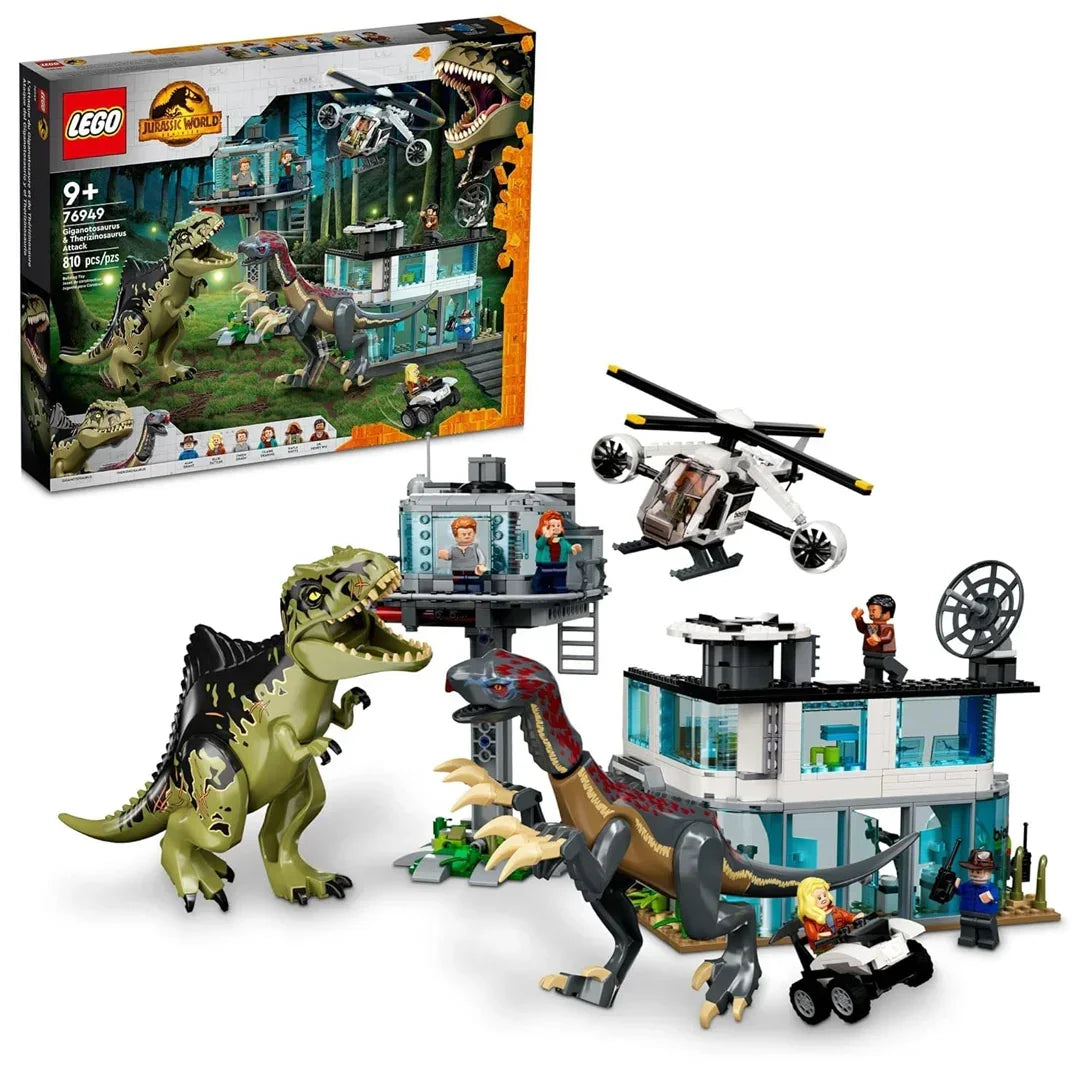 LEGO Jurassic World Giganotosaurus &amp; Therizinosaurus Attack 76949 (658 Pieces) - Jaiman Toys