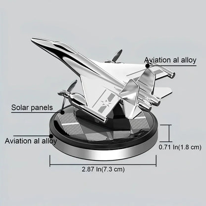 Car Air Freshener Fighter Aeroplane Perfume Solar Power Plane Diffuser Aluminum Airplane Fragrance Aircraft Dashboard Perfume with Refills - Jaiman Toys