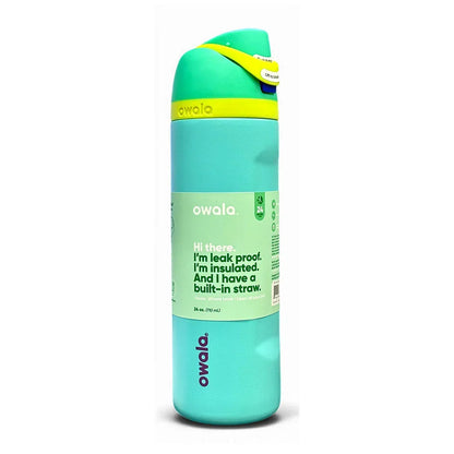 Owala FreeSip Insulated Stainless Steel Water Bottle with Straw for Sports, Travel, and School 24 OZ | 710 ML (Green) - Jaiman Toys