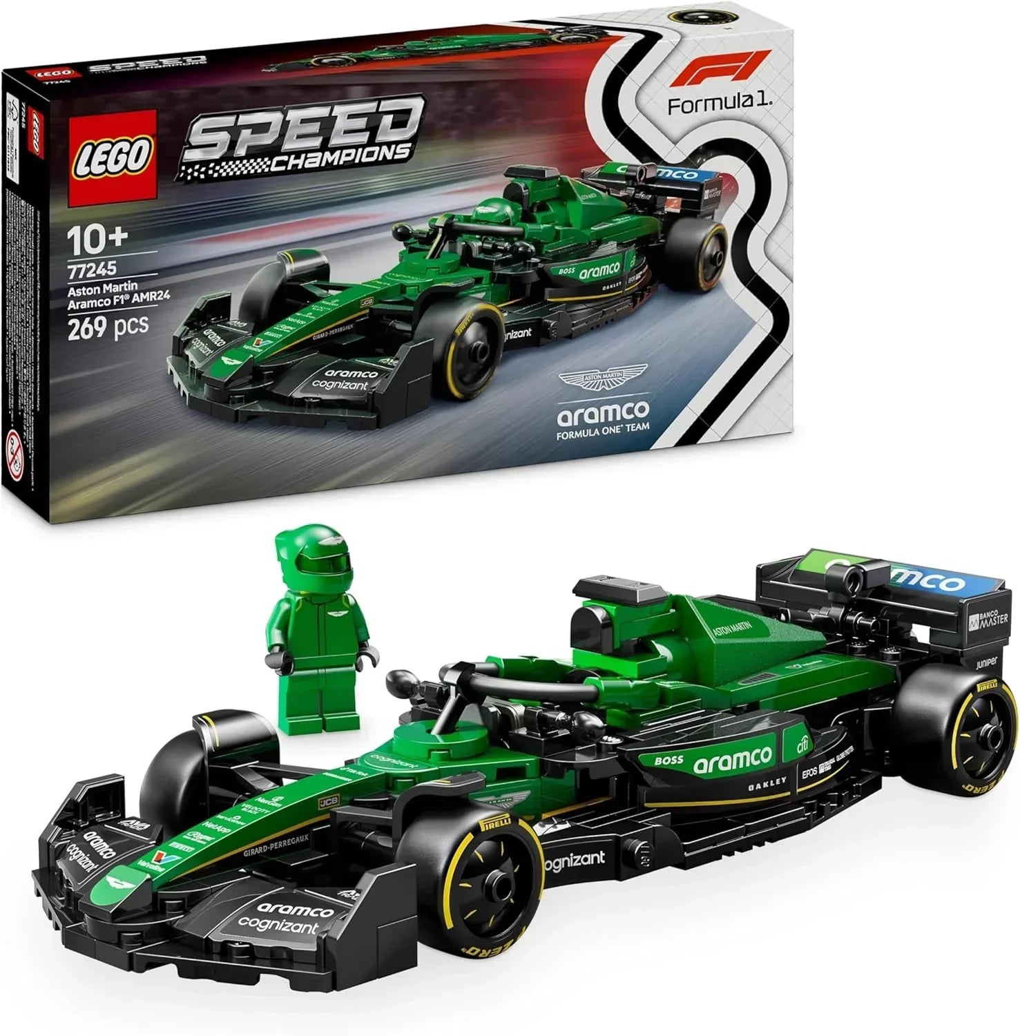 LEGO 77245 Speed Champions Aston Martin Aramco F1 AMR24 Race Car - Jaiman Toys