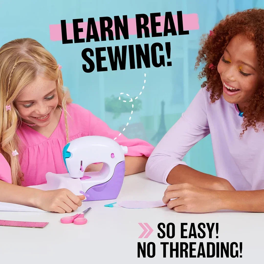 Cool Maker, Stitch ‘N Style Fashion Studio, Pre-Threaded Sewing Machine Toy with Fabric and Water Transfer Prints, Arts & Crafts Kids Toys - Jaiman Toys
