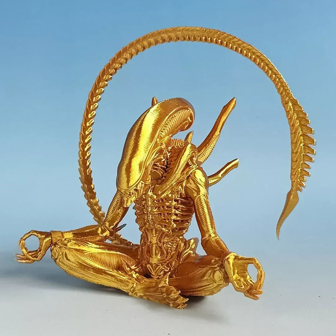 Gold Romulus Yoga Model Alien Action Figure - Jaiman Toys