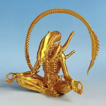 Gold Romulus Yoga Model Alien Action Figure - Jaiman Toys