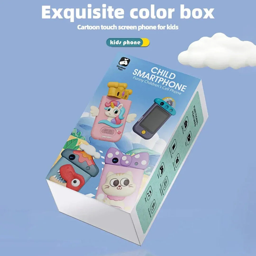 Inteligente Kids Cat Smart Phone Toy, Kids Digital 2.8'' Dual Camera Christmas, Birthday Gifts with Kids Dual Camera, Video, Game, Music Player and Multiple Functions for Kids - Jaiman Toys