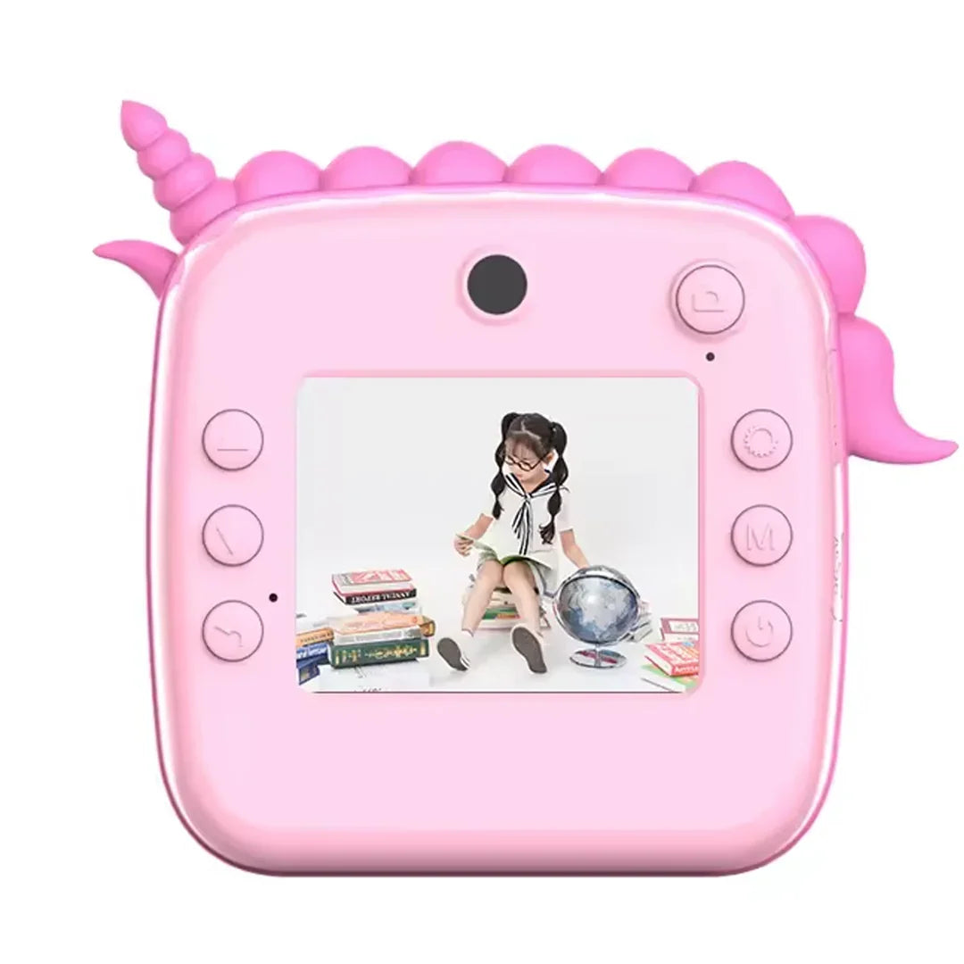 Instant Print Camera for Kids Digital Camera for Kids with Print Paper Photo Printer Camera for Kids 50M Pixel 2.4"inch Screen MP3 Player Video Recording (unicorn) - Jaiman Toys