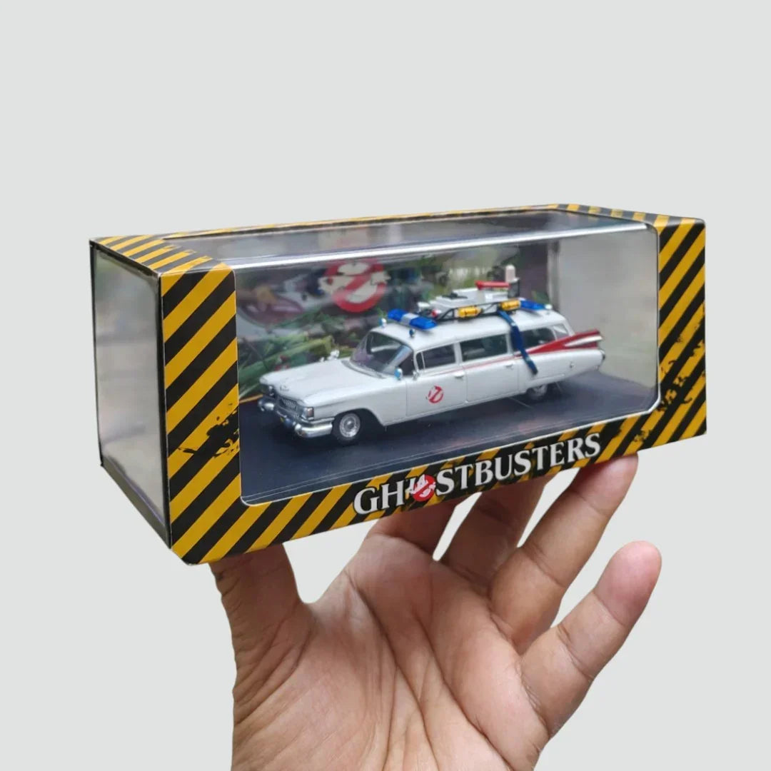YS Model 1:64  Cadillac Miller-Meteor ECTO-1 – Ghostbusters Diecast Car