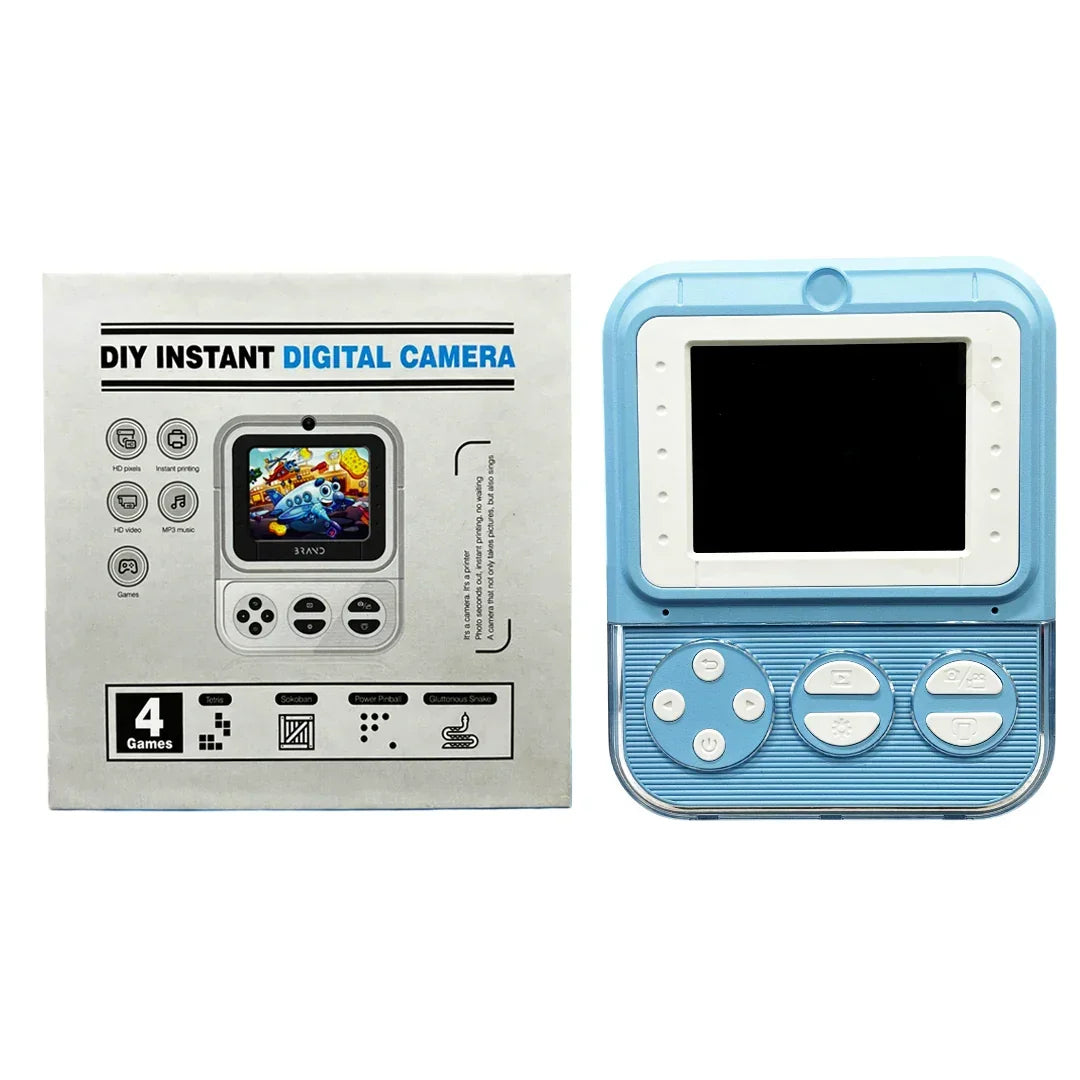 Print Camera - Instant Printing Digital Camera - Thermal Paper Printing Photo For Kids (Blue) ( Print Camera ) - Jaiman Toys