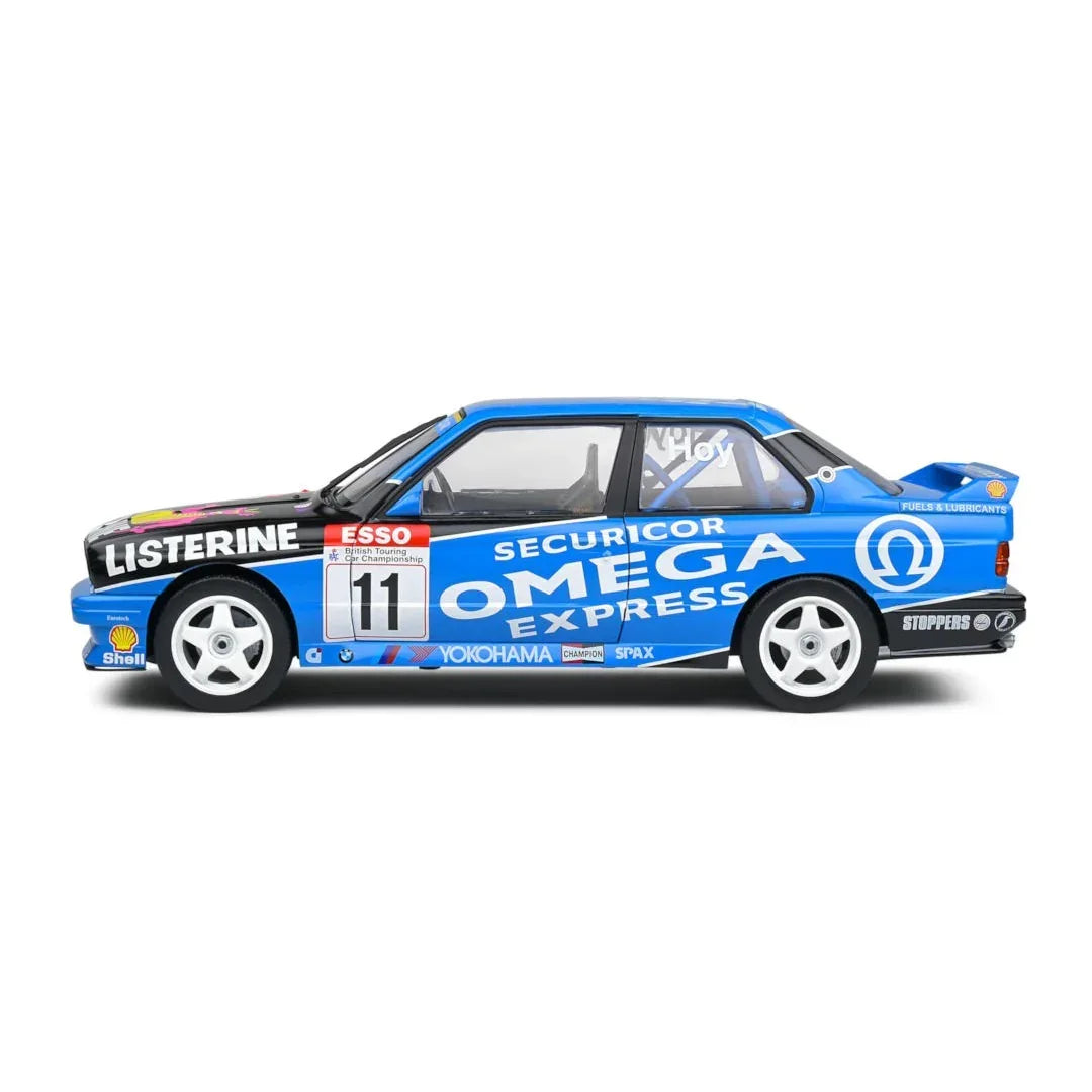 BMW E30 M3 #11 "BTCC" (1991) 1/18 DIECAST MODEL BY SOLIDO - Jaiman Toys