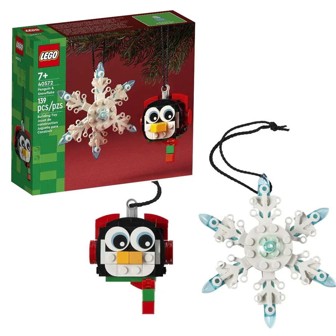 LEGO 40572 Penguin & Snowflake Christmas Ornament (139 Pieces) - Jaiman Toys