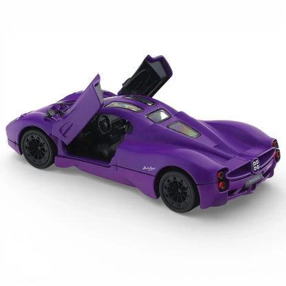 RMZ City 1:36 Pagani Utopia Diecast Car Model – Matt Purple| Openable Doors,Pull Back
