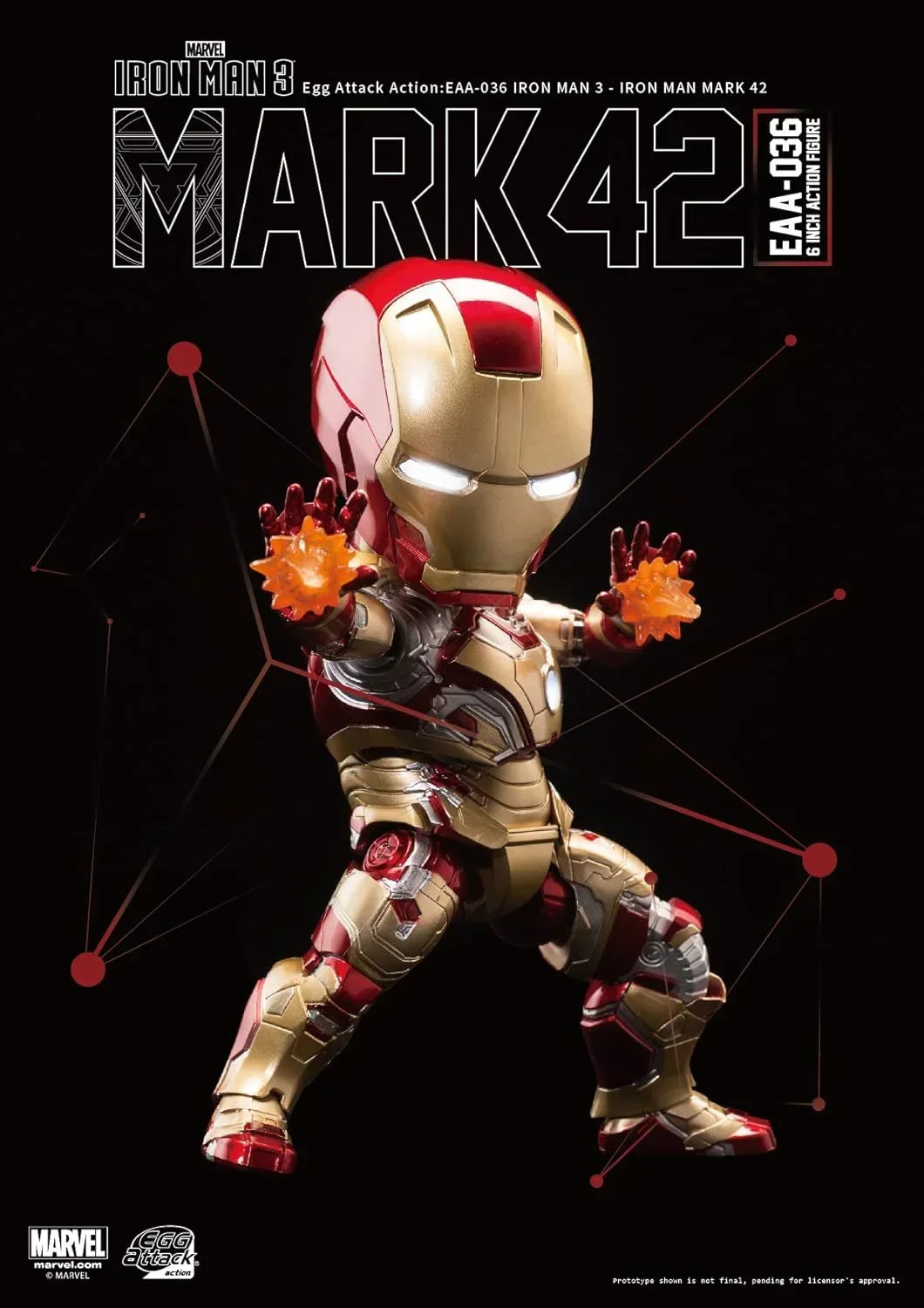 Iron Man 3 Mark 42 Egg Attack EAA-036 Action Figure - Jaiman Toys