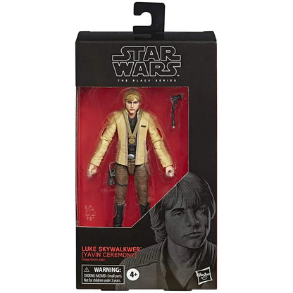 Star Wars Black Series Luke Skywalker Yavin Ceremony action figure in retail packaging