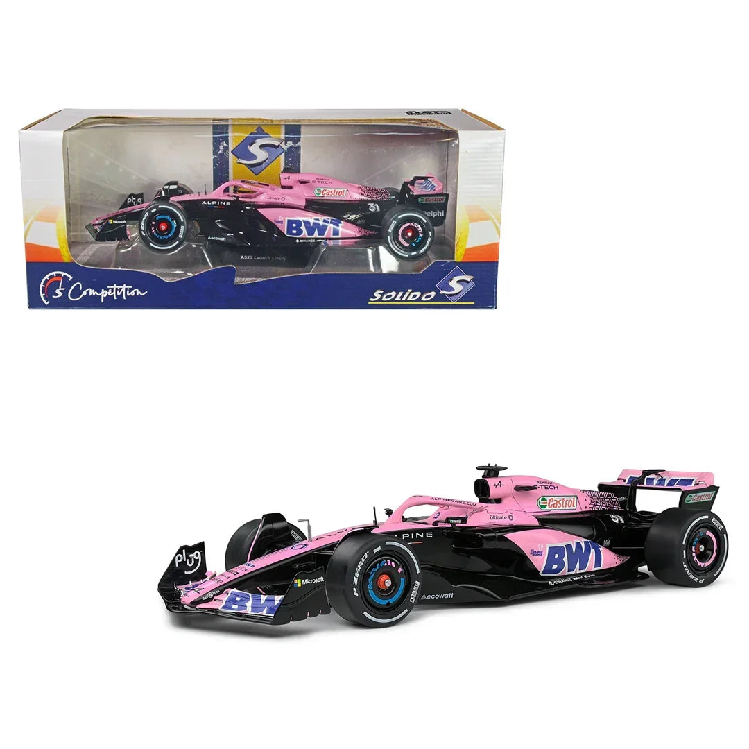 Solido 1:18 2023 Alpine A523 Presentation Version – Pink Edition – Competition - Jaiman Toys